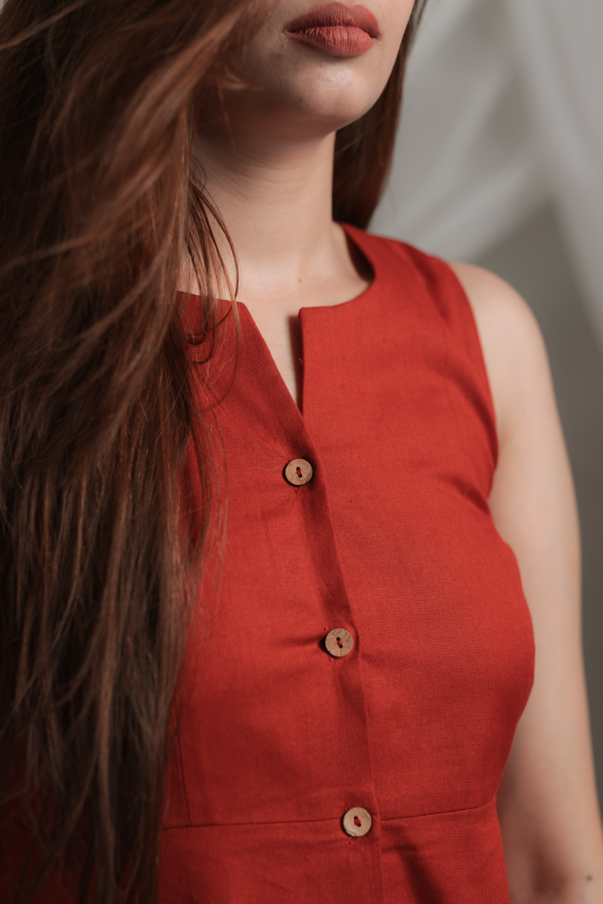 Terracotta Muse Dress