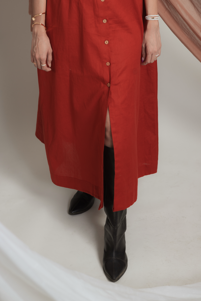 Terracotta Muse Dress